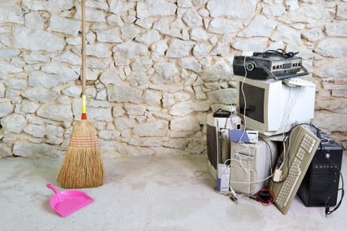 Clean and organized garage after clearance in Mortlake