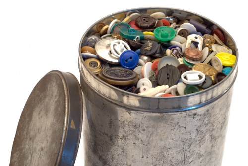 Professional team managing builders waste in Mortlake